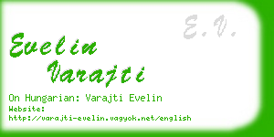 evelin varajti business card